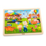 Дерев'яний пазл Viga Toys Времена года: осінь, 24 ел. (5127121)