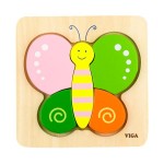 Дерев'яний міні-пазл Viga Toys Метелик (5017021)