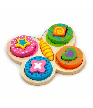 Дерев'яний пазл-сортер Viga Toys Метелик (5992421)