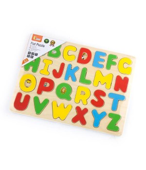 Дерев'яний пазл Viga Toys Англійський алфавіт, великі літери (5854321)