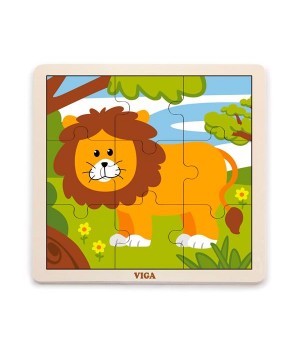 Дерев'яний пазл Viga Toys Лев, 9 ел. (5144221)