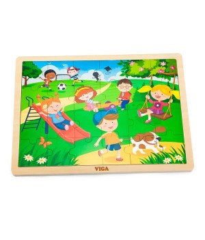 Дерев'яний пазл Viga Toys Времена года: весна, 24 ел. (5126921)
