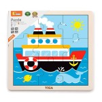 Дерев'яний пазл Viga Toys Кораблик, 9 ел. (5144521)