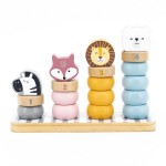 Дерев'яний сортер-пірамідка Viga Toys PolarB Звірята (44022)