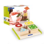 Дерев'яна логічна пірамідка Guidecraft Manipulatives Фігури геометрії (G673821)