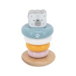 Дерев'яна пірамідка Viga Toys PolarB Білий ведмедик, неваляшка (44005)