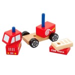 Дерев'яна пірамідка Viga Toys Пожежна машинка (50203FSC21)