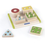 Дерев'яна логічна пірамідка Guidecraft Manipulatives Фігури геометрії (G673821)