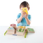 Дерев'яна логічна пірамідка Guidecraft Manipulatives Фігури геометрії (G673821)
