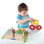 Дерев'яна логічна пірамідка Guidecraft Manipulatives Фігури геометрії (G673821)