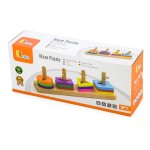 Дерев'яна логічна пірамідка-ключ Viga Toys Кольорові фігури (5096821)