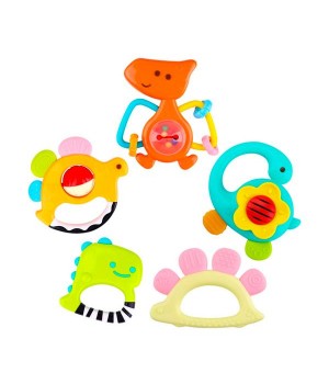 Набір брязкалець Hola Toys Динозаври, 5 шт. в коробці (1109)