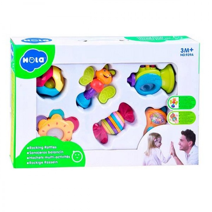 Набір брязкалець Hola Toys, 6 шт. (939A21)
