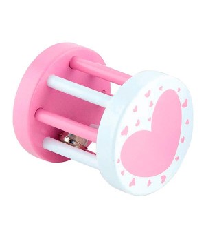 Дерев'яне брязкальце Viga Toys Сердечко, рожевий (5039621)