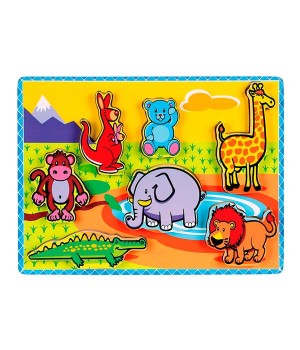 Дерев'яна рамка-вкладиш Viga Toys Звірятка (56435)21