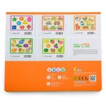Дерев'яна рамка-вкладиш Viga Toys Кольорові фрукти (5002021)