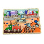 Дерев'яна рамка-вкладиш Viga Toys Спецмашини (56439)21