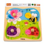 Дерев'яна рамка-вкладиш Viga Toys Комахи (501312121)