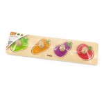 Дерев'яна рамка-вкладиш Viga Toys Овочі (4453221)