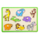 Дерев'яна рамка-вкладиш Viga Toys Звірята (5001921)