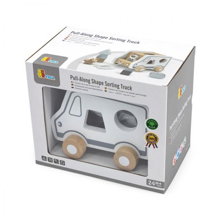 Дерев'яна каталка-сортер Viga Toys Вантажівка (5161221)