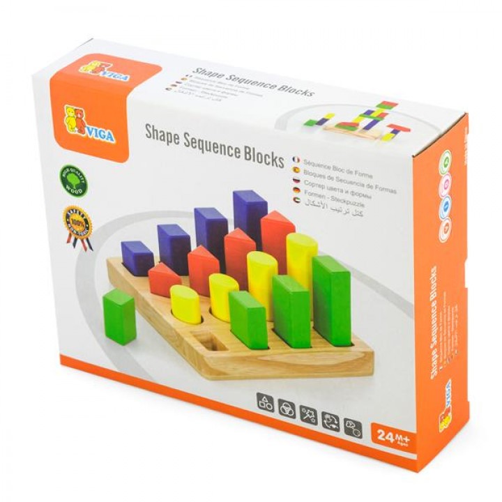 Дерев'яний сортер Viga Toys Фігури і розміри (5136721)