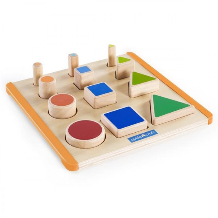 Дерев'яний сортер Guidecraft Manipulatives Фігури і розміри (G673721)