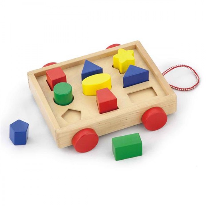 Дерев'яний сортер Viga Toys Візок із фігурами (5858321)