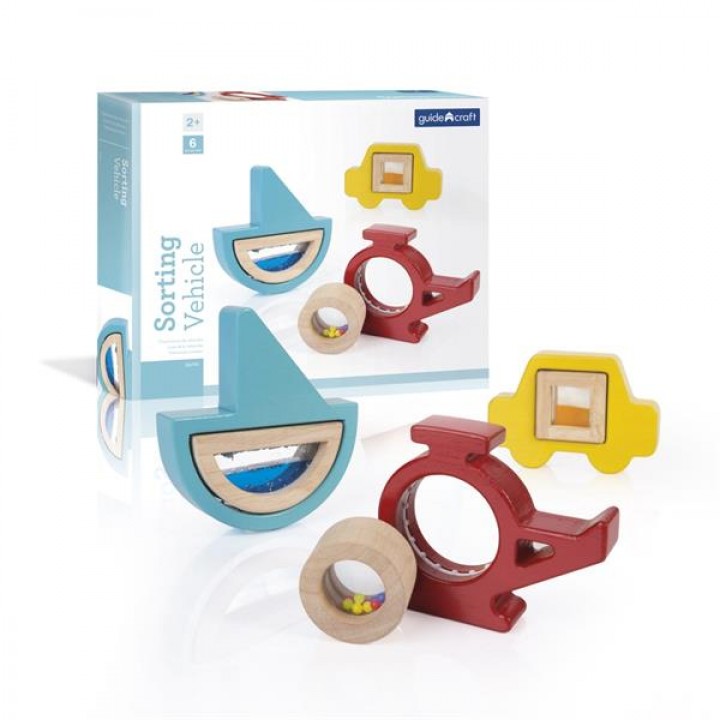 Дерев'яний сортер Guidecraft Manipulatives Транспорт (G674121)