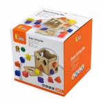 Дерев'яний сортер Viga Toys Кубик із фігурами (5365921)
