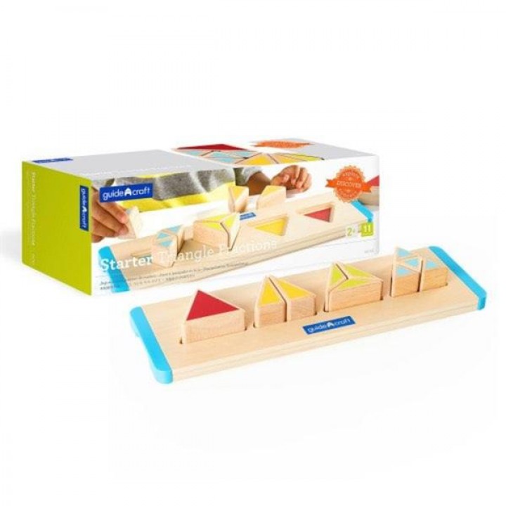 Дерев'яний пазл-сортер Guidecraft Manipulatives Частини трикутника (G674521)