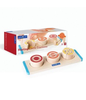 Дерев'яний пазл-сортер Guidecraft Manipulatives Сегменти круга (G674621)