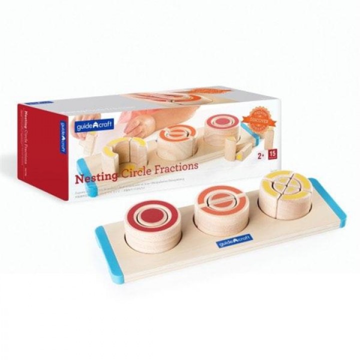 Дерев'яний пазл-сортер Guidecraft Manipulatives Сегменти круга (G674621)