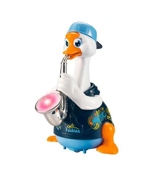 Інтерактивна музична іграшка Hola Toys Гусак-саксофоніст, синій (6111-blue) Інтерактивна музична іграшка Hola Toys Гусак-саксофоніст, синій (6111-blue)
