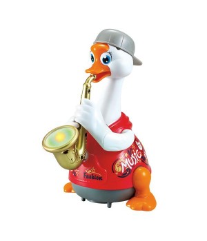 Інтерактивна музична іграшка Hola Toys Гусак-саксофоніст, червоний (6111-red) Інтерактивна музична іграшка Hola Toys Гусак-саксофоніст, червоний (6111-red)