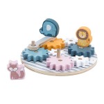 Дерев'яний ігровий набір Viga Toys PolarB Шестерінки зі звірятами (44006)