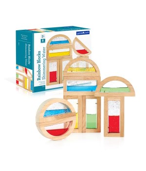 Ігровий набір блоків Guidecraft Block Play Кольорова вода, 14 см, 8 шт. (G3013)