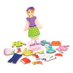 Набір магнітів Viga Toys Гардероб дівчинки (5965221)