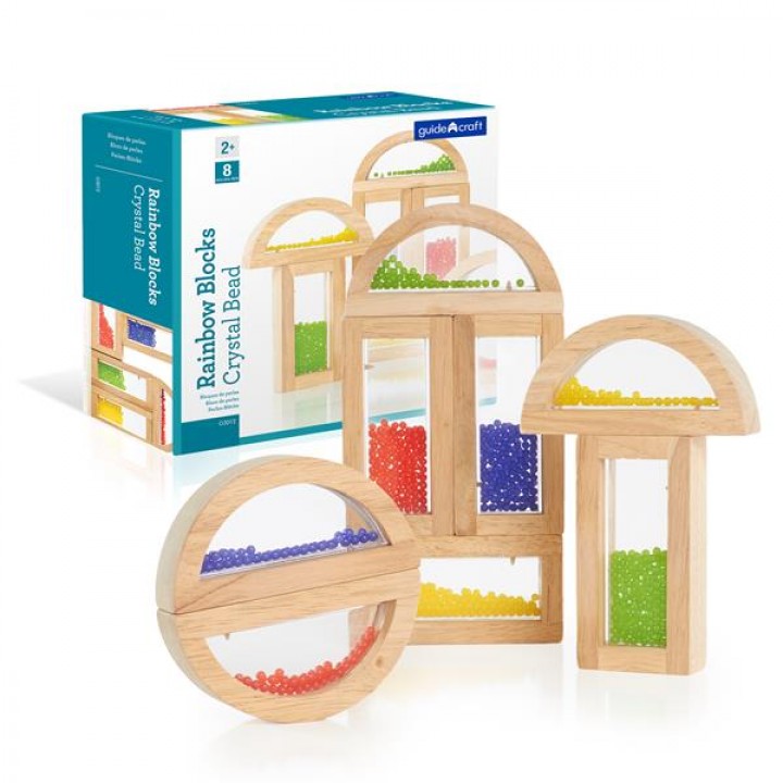 Ігровий набір блоків Guidecraft Block Play Намистини, 14 см, 8 шт. (G3012)