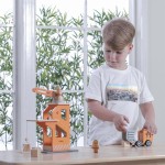 Дерев'яний ігровий набір Viga Toys Підйомний кран і самоскид (5161621)