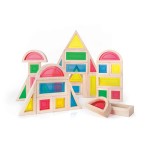 Ігровий набір блоків Guidecraft Block Play Велика веселка, 14 см, 30 шт. (G3016)