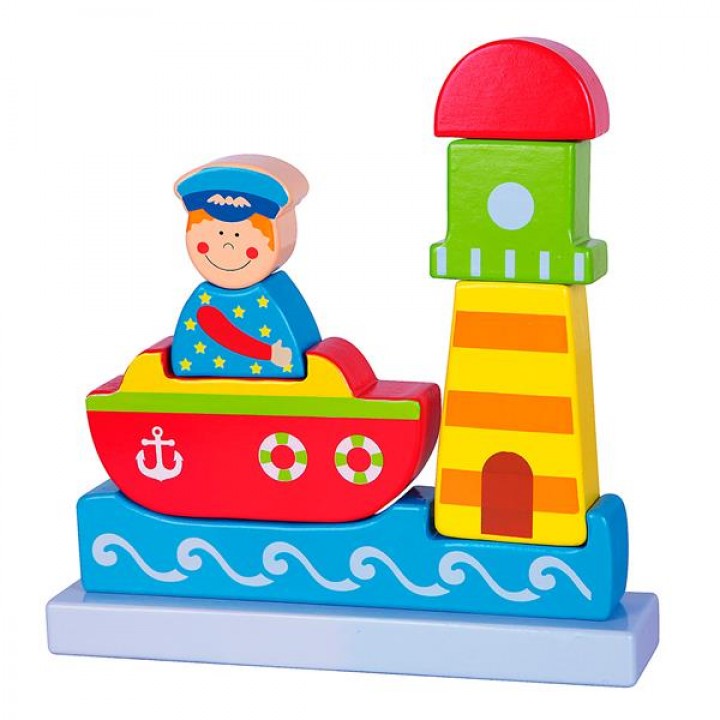Магнітна дерев'яна іграшка Viga Toys Море (5970421)
