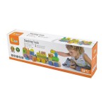 Дерев'яний поїзд Viga Toys Кубики (5057221)