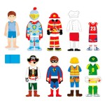 Набір магнітів Viga Toys Гардероб хлопчика (50021VG21)