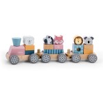 Дерев'яний поїзд Viga Toys PolarB Звірята (44015)