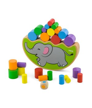 Дерев'яна гра-баланс Viga Toys Слоник (5039021)