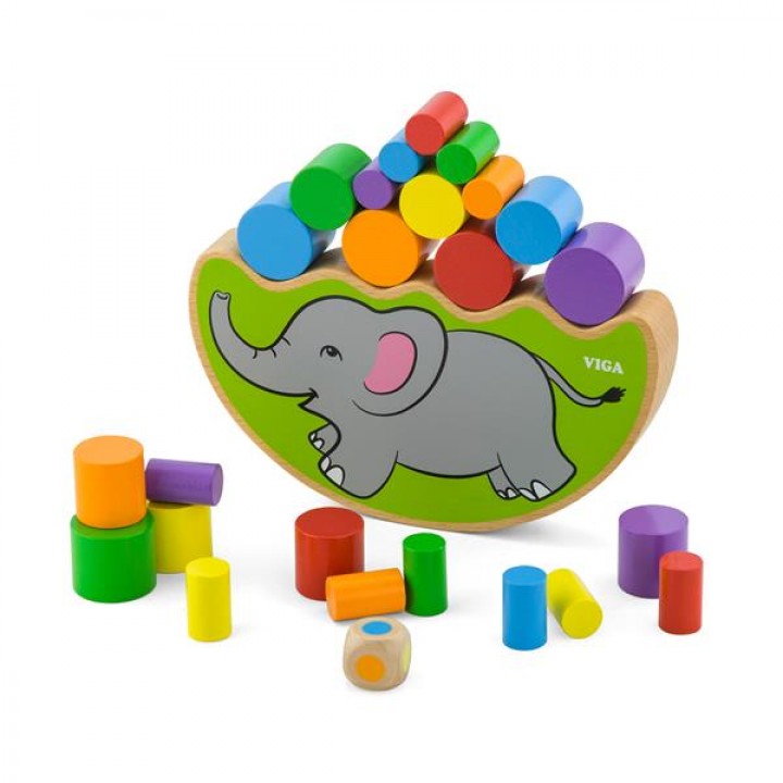 Дерев'яна гра-баланс Viga Toys Слоник (5039021)