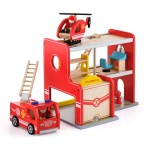 Дерев'яний ігровий набір Viga Toys Пожежна станція (5082821)