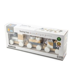 Дерев'яний поїзд Viga Toys Екокубики (5161121)