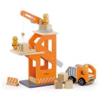 Дерев'яний ігровий набір Viga Toys Підйомний кран і самоскид (5161621)